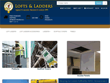 Tablet Screenshot of loftsandladders.co.uk